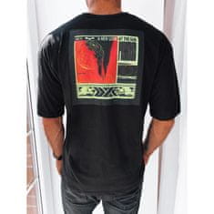 Dstreet Pánské tričko s potiskem PICTURE černé rx5304 XL