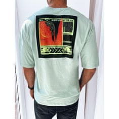 Dstreet Pánské tričko s potiskem PICTURE mátové rx5305 M