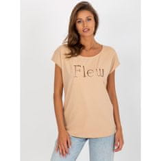 FANCY Dámské tričko s nápisem HANGA hnědé FA-TS-8515.46_398531 Univerzální