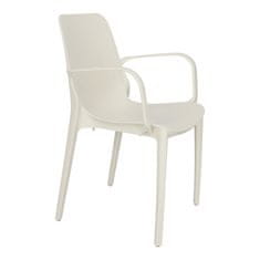 Intesi židle Ginevra s područkami bílá