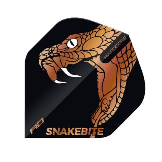 RED DRAGON Letky Peter Wright Snakebite Hardcore Premium - Black & Bronze RF6870