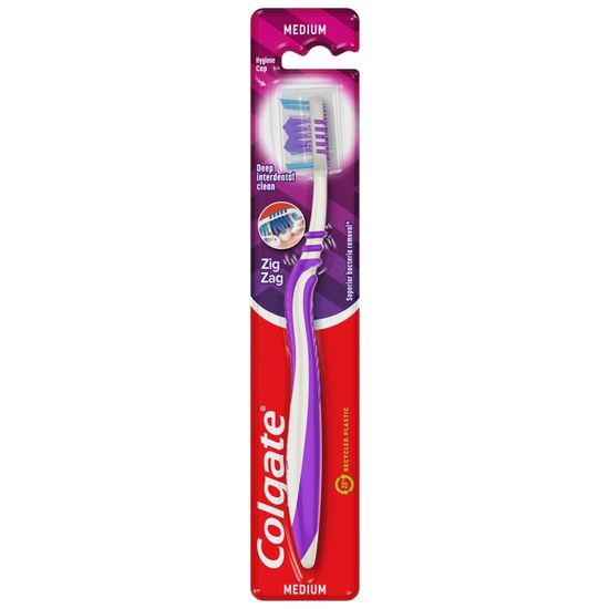 Colgate Zubní kartáček Zig Zag - Medium 1Szt Mixed Colours