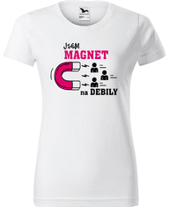 Hobbytriko Vtipné tričko - Jsem magnet na debily Barva: Námořní modrá (02), Velikost: S
