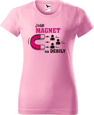 Hobbytriko Vtipné tričko - Jsem magnet na debily Barva: Námořní modrá (02), Velikost: S