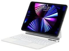 BASEUS pouzdro s klávesnicí a digitálním displejem Brilliance Series Pro pro Apple iPad 10 2022 10.9'' bílá, ARJK020002 - zánovní