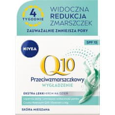 Nivea Q10 Extra lehký denní krém proti vráskám Spf15 Smíšená pleť 50 ml