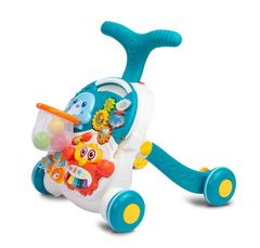 TOYZ Dětské hrající edukační chodítko 2v1 Spark turquoise