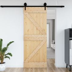 Greatstore Posuvné dveře 70 x 210 cm masivní borové dřevo