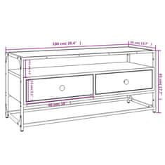 Vidaxl TV skříňka černá 100 x 35 x 45 cm kompozitní dřevo