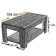 ASIR GROUP ASIR Konferenční stolek SHELF dub