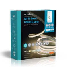 Nedis SmartLife chytrý COB LED pásek 2 m, 10W 1000lm, teplá-studená bílá (WIFILSC20CWT)