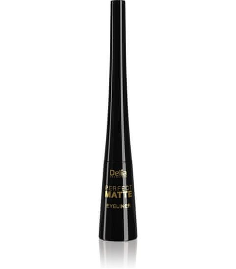 DELIA Tekuté oční linky Shape Master Perfect Matte - hnědé 4 ml