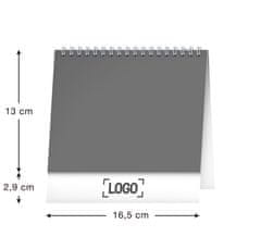 Presco Publishing NOTIQUE Stolní kalendář Psi – se jmény psů 2025, 16,5 x 13 cm