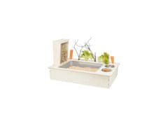 Trixie Krmná stanice - bar + misky, jesličky - 70 x 41 x 47 cm, dřevo/nerez/plast