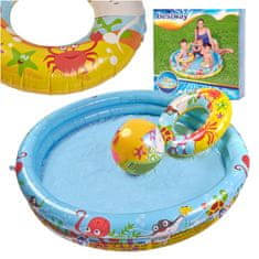 Iso Trade Dětský bazének s příslušenstvím, 122 cm | BCX5894