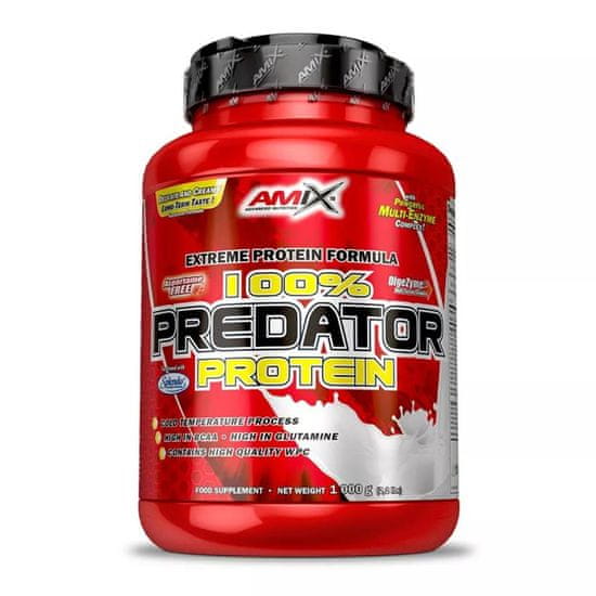 Amix Nutrition 100% Predator Protein, 1000 g Příchuť: Jahoda