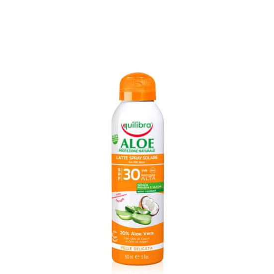 Equilibra Aloe Solare Aloe Vera opalovací krém Spf30 ve spreji 150 ml