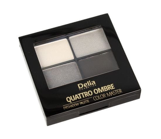 DELIA COSMETICS Color Master Cienie Do Powiek Quattro Ombre Nr 403 - Ideální kouřové oči 1Szt