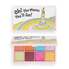 Revolution I Heart X Dr.seuss Paleta Cieni Do Powiek(8) Oh,The Places You'll Go! 1Szt