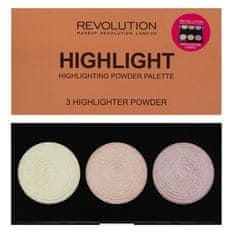 Makeup Revolution Rozjasňovač Palette Rozświetlacze Highlight 15G