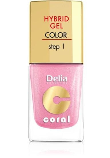 DELIA COSMETICS Coral Hybrid Gel Nail Enamel No. 31 Pearl Pink 11Ml