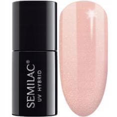 Semilac Hybridní lak 054 Pale Peach Glow - Transparentní - 7 ml