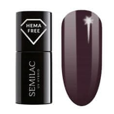 Semilac Lakier Hybrydowy 412 Earth Brown (Hema Free) 7Ml