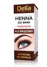 DELIA COSMETICS Henna na obočí 4.0 Brown 1Szt