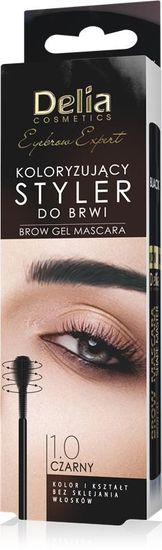 DELIA COSMETICS Eyebrow Expert Coloured Eyebrow Styler 1.0 Black 11Ml