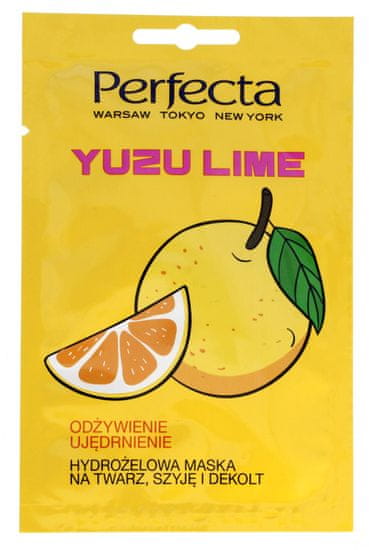 Perfecta Hydrogelová maska na obličej, krk a dekolt Yuzu Lime 10 ml