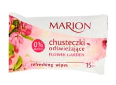 Marion Flower Garden Osvěžující ubrousky s květinovou vůní 15 ks.