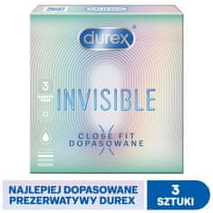Durex Kondomy Invisible Close Fit 3Szt