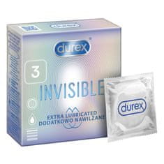 Durex Prezerwatywy Invisible Extra Lubricated 3Szt
