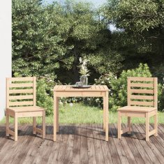 Vidaxl 3dílný zahradní bistro set masivní borové dřevo