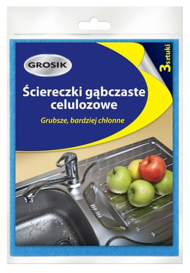 Jan Niezbędny Sarantis Grosik Celulózové houbové utěrky 3 kusy