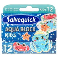 OEM Salvequick Plastry Aqua Block Kids 1 Op-12Szt