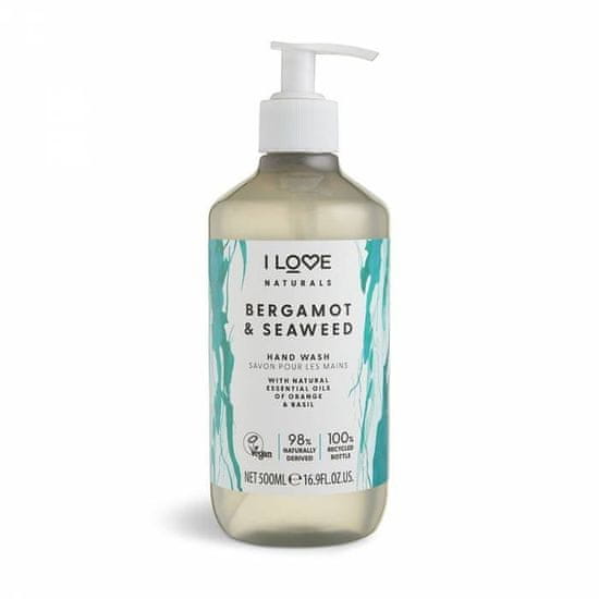 Absolute Cosmetics I Love Mýdlo Na Ruce Naturals 500 ml Bergamot & Mořská řasa