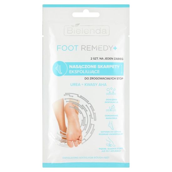 Bielenda Foot Remedy+ Nasycené exfoliační ponožky na zrohovatělá chodidla Pro 1 ošetření 2 ks