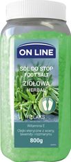 OEM On Line Bylinná sůl na nohy - relaxační 800G