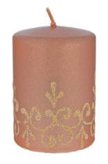 Artman Vánoční dekorativní svíčka Tiffany Cylinder Small Rose Gold
