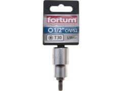 Fortum Hlavice zástrčná (4700723) hlavice zástrčná TORX, 1/2&quot;, TX 30, L 55mm, CrV/S2