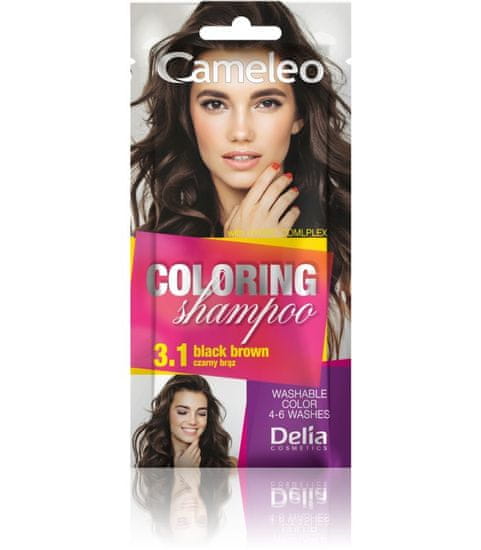 DELIA COSMETICS Cameleo Barvicí šampon 3.1 Black Brown