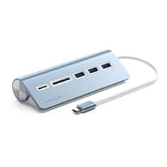 Satechi USB-C Combo Hub For Desktop - iMac Adapter, modrá