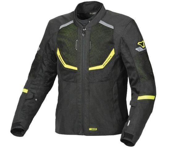 Macna Bunda na moto Tondo black/fluo yellow