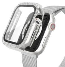 Worryfree Bling Bumper Case Apple Watch 45mm, Silver