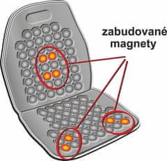 Compass Potah sedadla masážní s magnety šedý