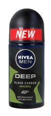 Nivea Dezodorant Deep Black Carbon Amazonia Roll-On 50ml