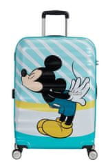 American Tourister Dětský kufr WAVEBREAKER DISNEY Spinner 67cm Mickey Blue Kiss