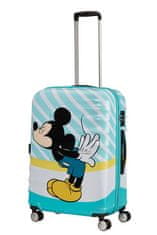 American Tourister Dětský kufr WAVEBREAKER DISNEY Spinner 67cm Mickey Blue Kiss