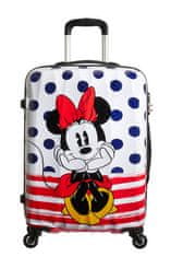 American Tourister Dětský kufr DISNEY LEGENDS Spinner 65cm Minnie Blue Dots